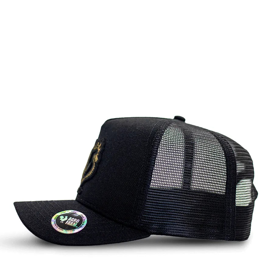 Boné Country Masculino Trucker Agro Farm Gold